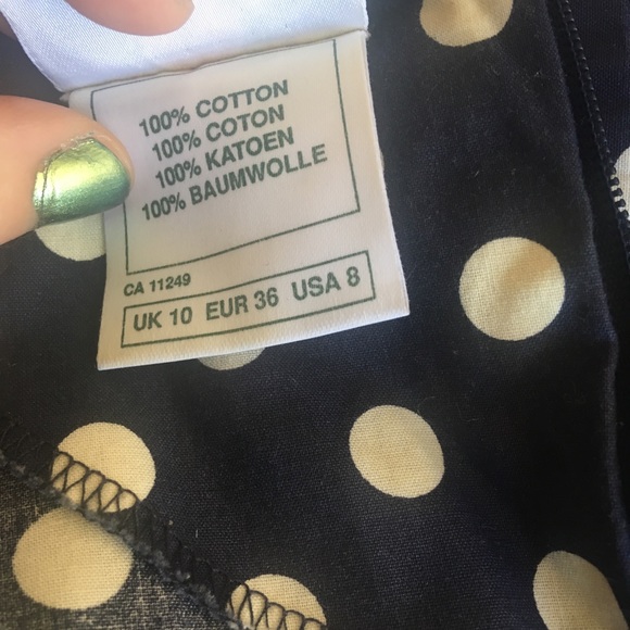 Laura Ashley vintage sailor dress stain on ribbon - Picture 3 of 8